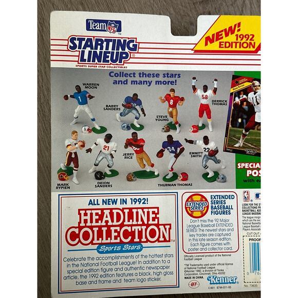 Starting Lineup 1992 Troy Aikmen with special series poster‎ - Picture 8 of 8